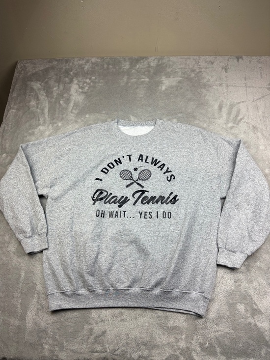 Other - Custom Tennis Themed Pullover Sweatshirt Men's Size Large
